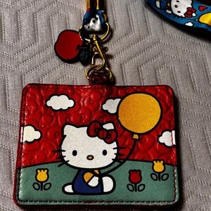 HELLO KITTY SANRIO 50th Anniversary ID Badge Holder New